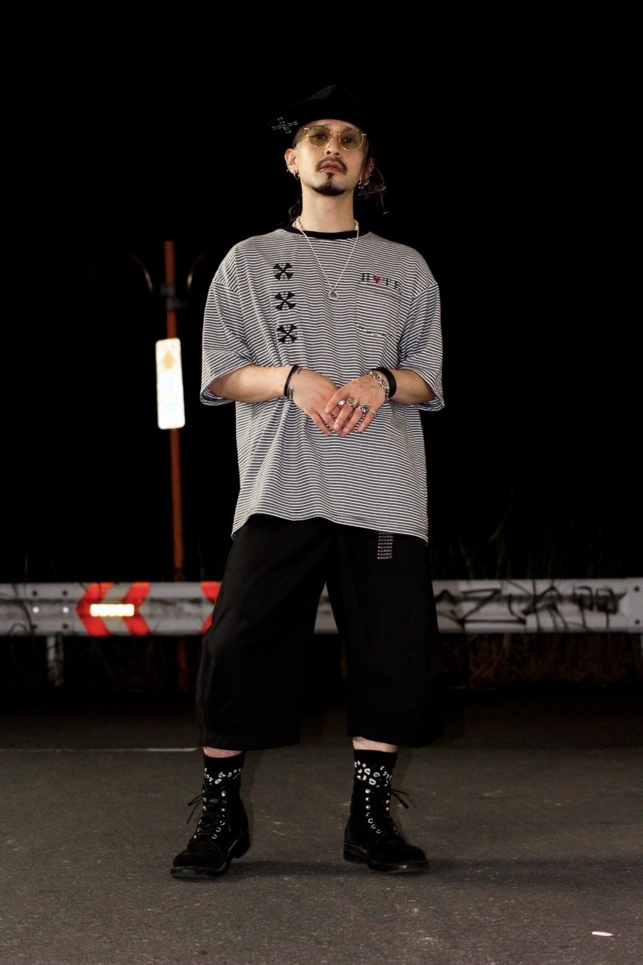 Cross & Suit Border  Tee