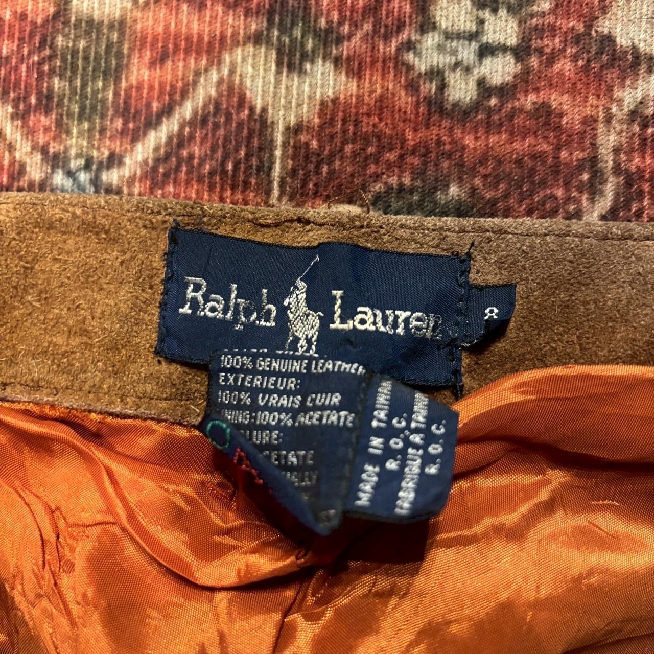 90s Polo Ralph Lauren ポロラルフローレン スウェードレザー パンツ