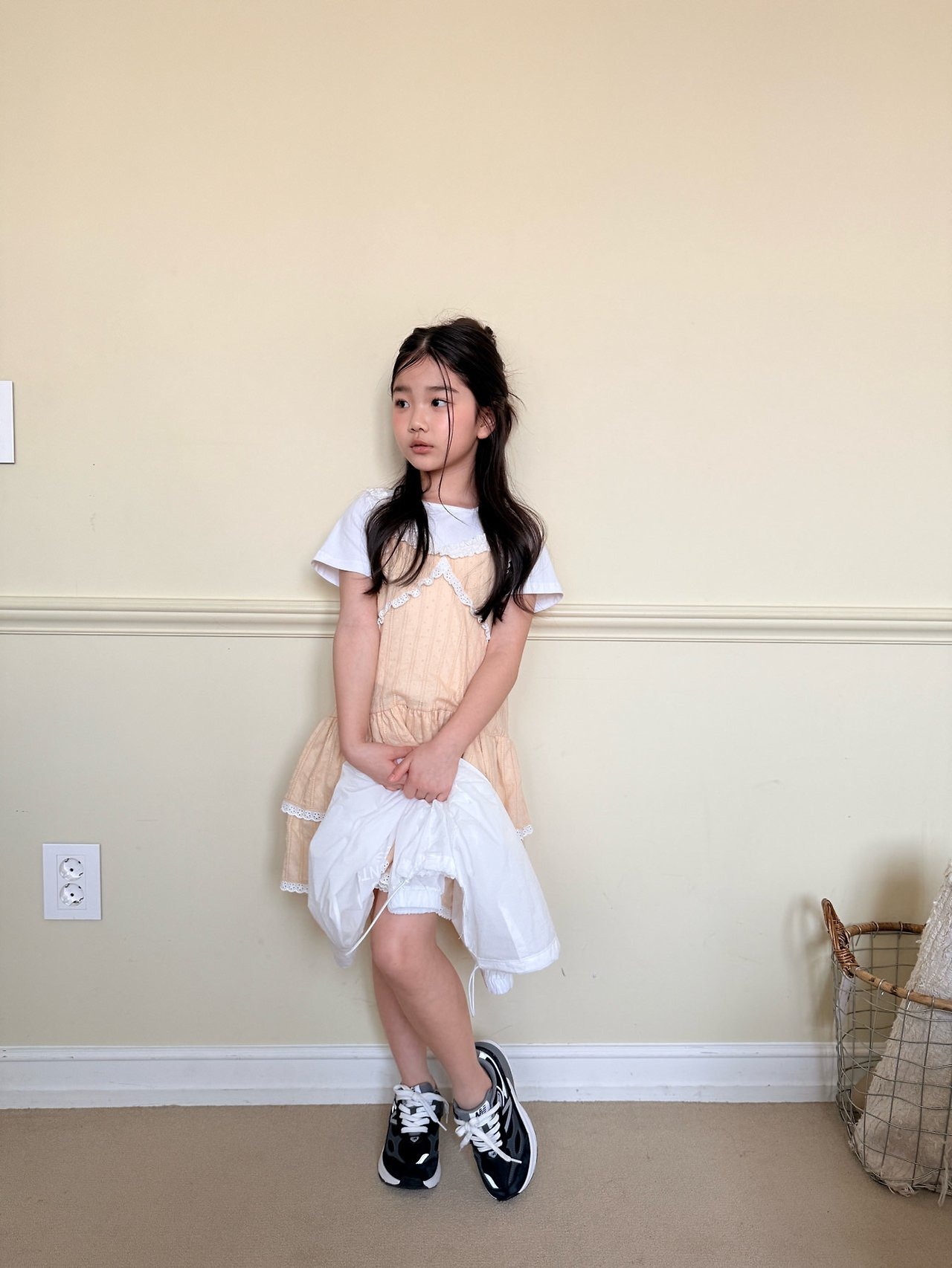 [COMMA] Lace Ruffle Dress (160/170) / [콤마] 레이스캉캉원피스 (160/170)