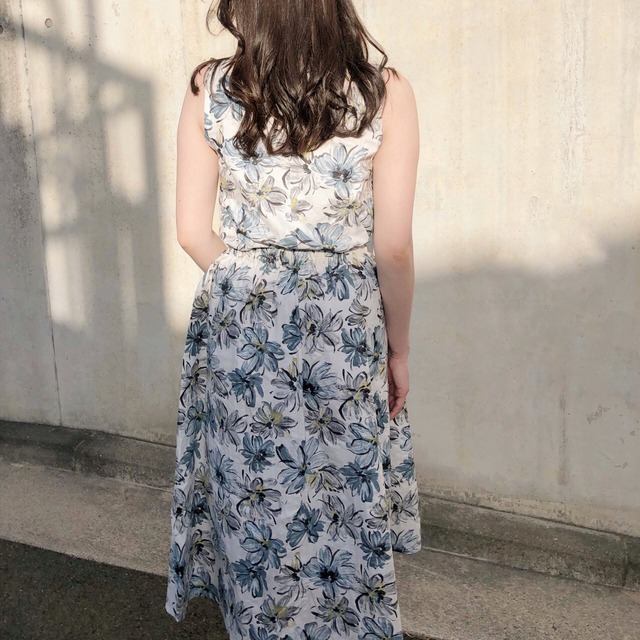 花柄ノースリーブワンピース｜画像2