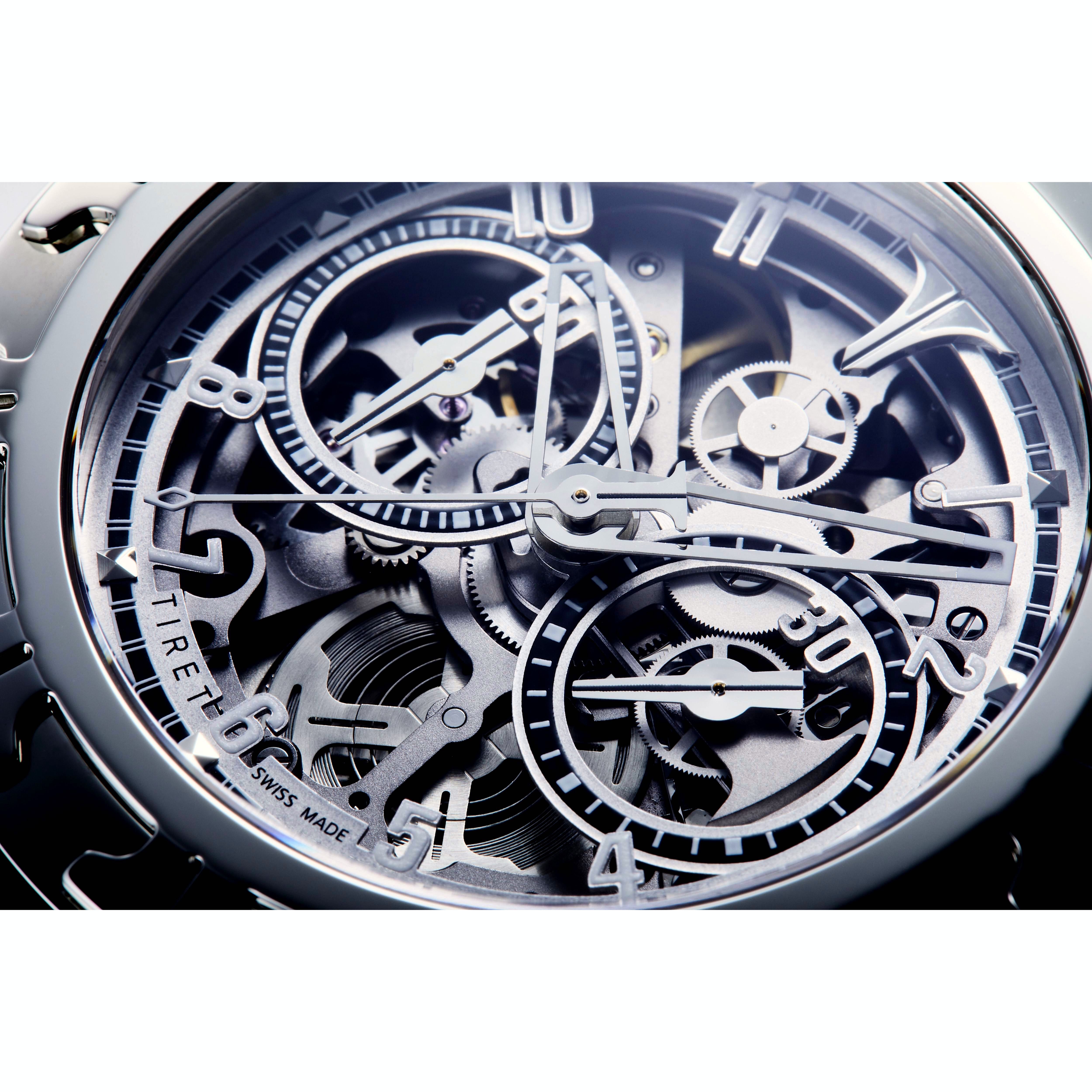 【TIRET ティレット】AC SKELETON WHITE  ACスケルトン（シルバー）／国内正規品 腕時計