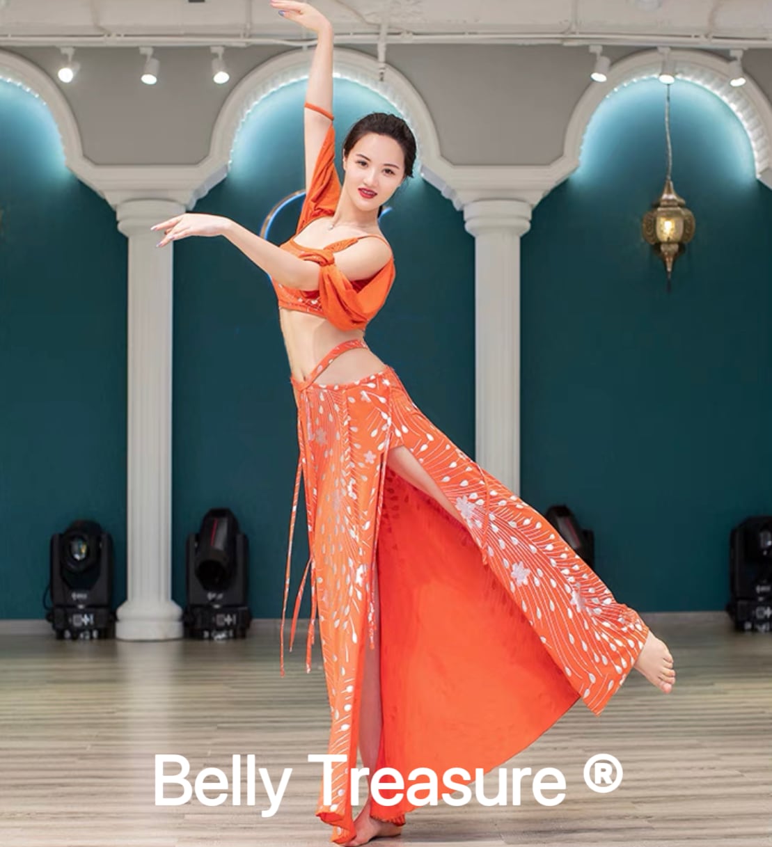 ベリーダンス レッスンウェア 女神の衣装 B129-1 202208 Belly Treasure®︎