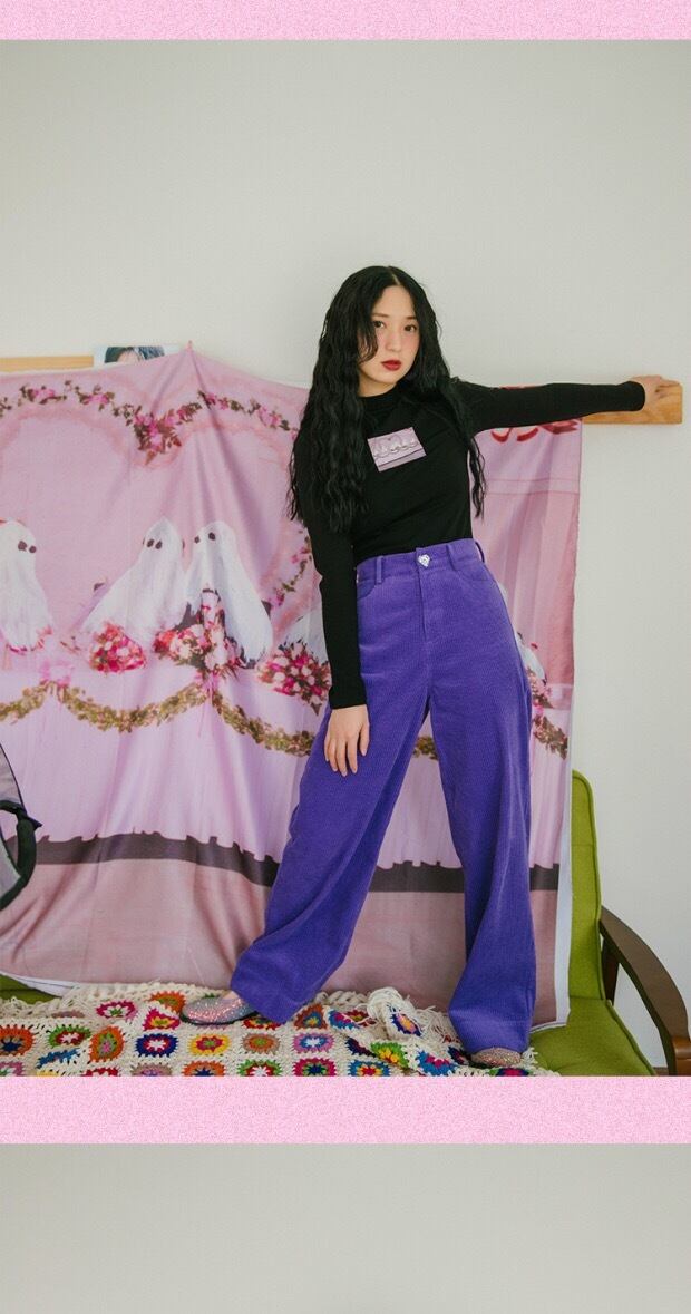 リクエストありがとうございます】紫 ピンク パンツ ズボン ボトムス