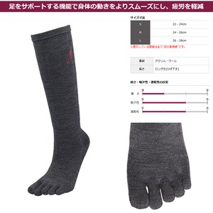 HOSHINO（ホシノ）COCOON CLUB 5本指ソックス CS-9L スキンウール・スーパースキー
