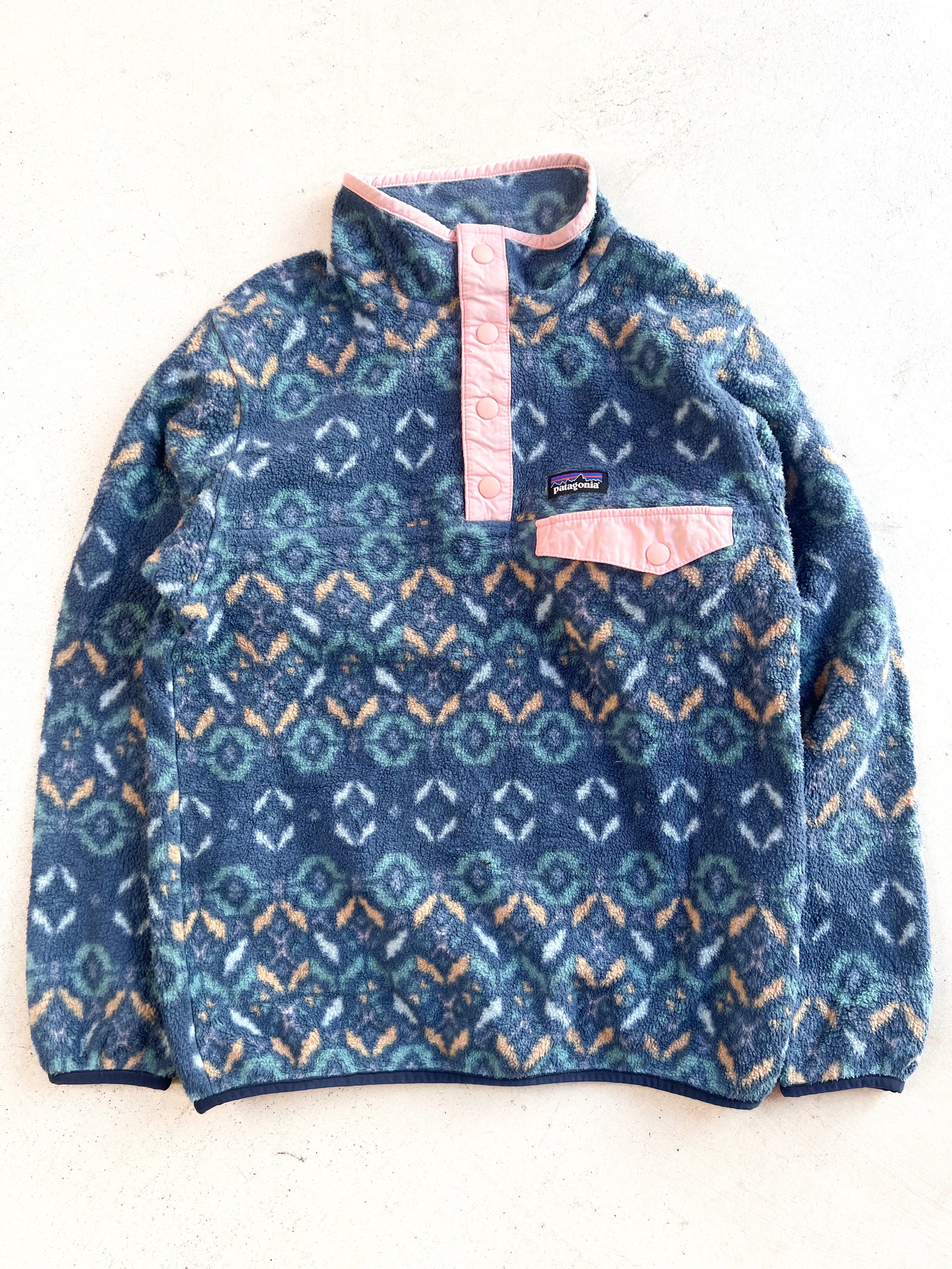【150cm】USED パタゴニア Patagonia フリース スナップT【9993】