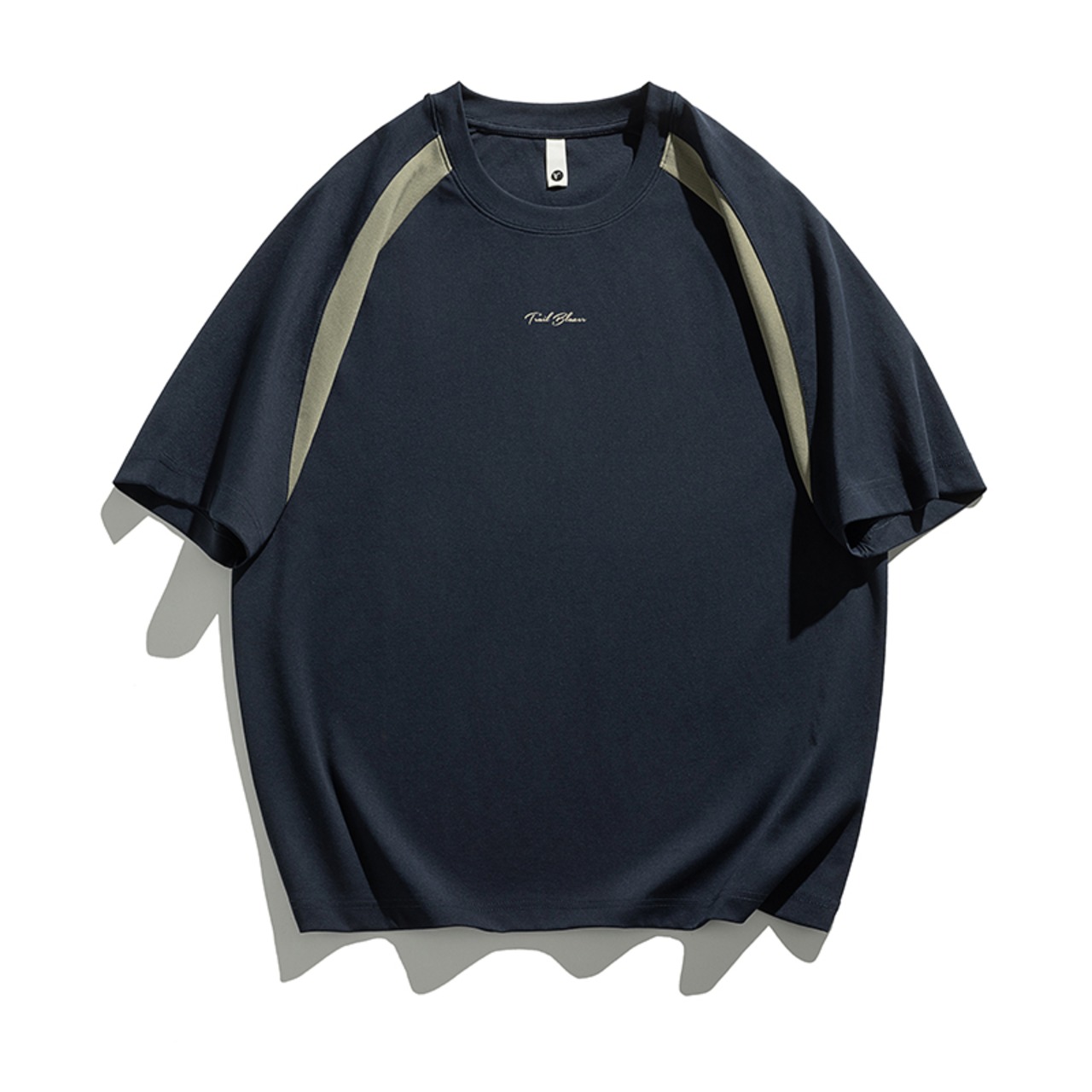 Color Block Raglan Sleeve Short Sleeve T-Shirt ◇4color H0445