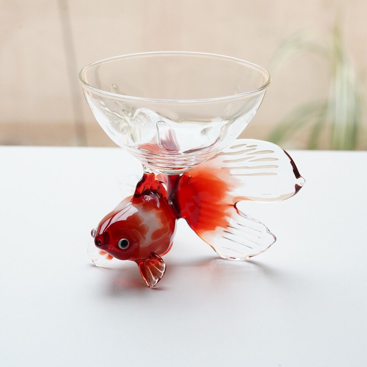 【竹川久仁子】耐熱ガラス 金魚杯 T-9-D