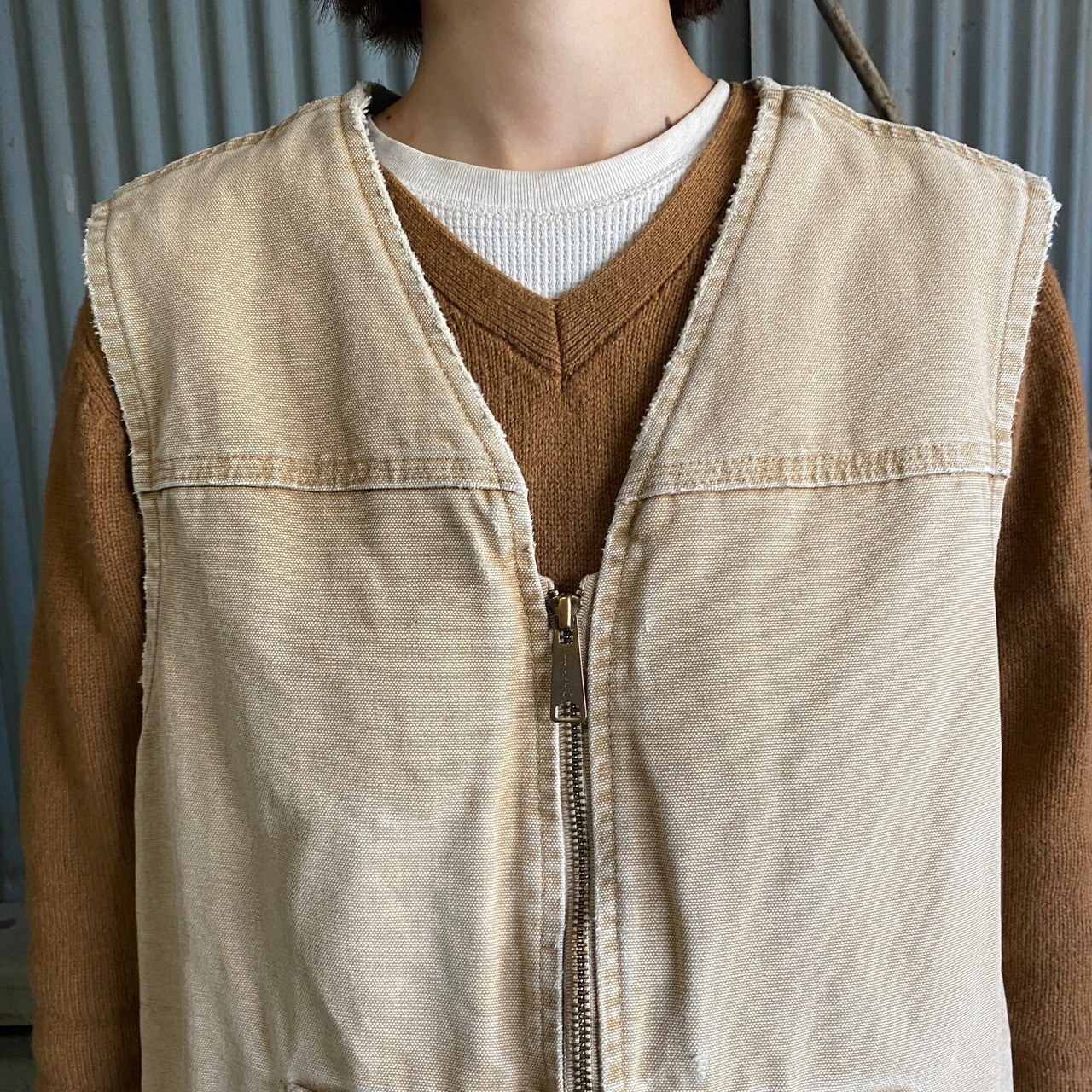 Carhartt カーハート ダック地 ワークベスト ボアライナー 裏ボア 