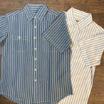 CAMCO【カムコ】2 RAILROAD ST.S/S 半袖 レイルロードストライプ シャンブレーシャツ