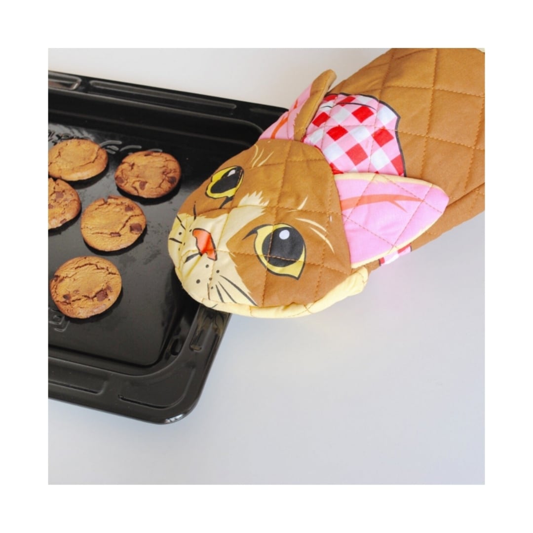 ネコミトン/オーブンミット/猫【キッチン雑貨/Brounie1】