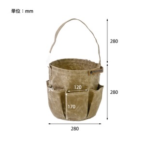 POST GENERAL ポストジェネラル WAXED CANVAS TOOL BAG ROUND ワックスドキャンバス　ツールバッグ ラウンド 全2色