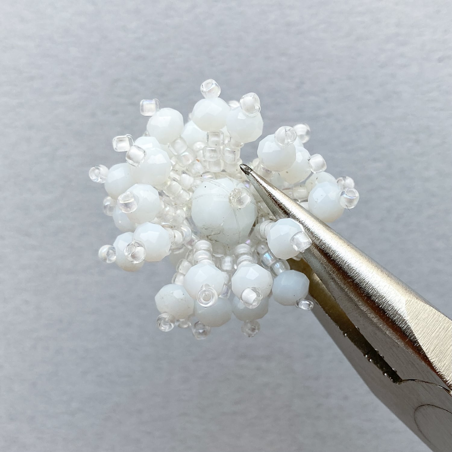 Duaオリジナル 立体お花ビーズワークカボション | Dua-アクセサリー