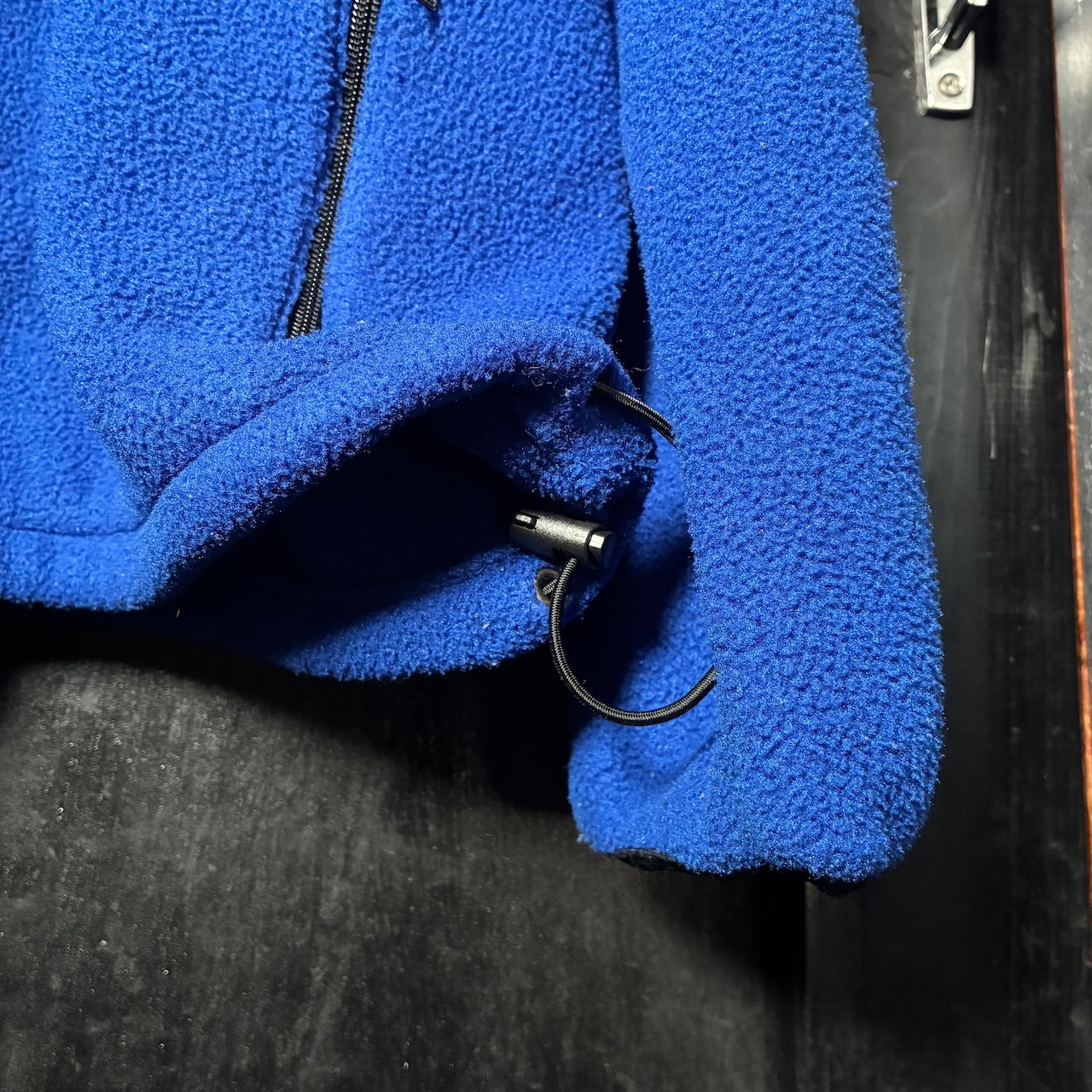 90s USA製 POLO SPORT フリースジャケット 青 ジップアップ ポロスポーツ