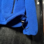 90s USA製 POLO SPORT フリースジャケット 青 ジップアップ ポロスポーツ