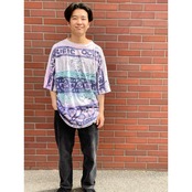 90s Ocean Pacific Overall Pattern Tee Size XL〜XXL程