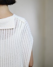 METHO - Harinuki Skipper Vest : white