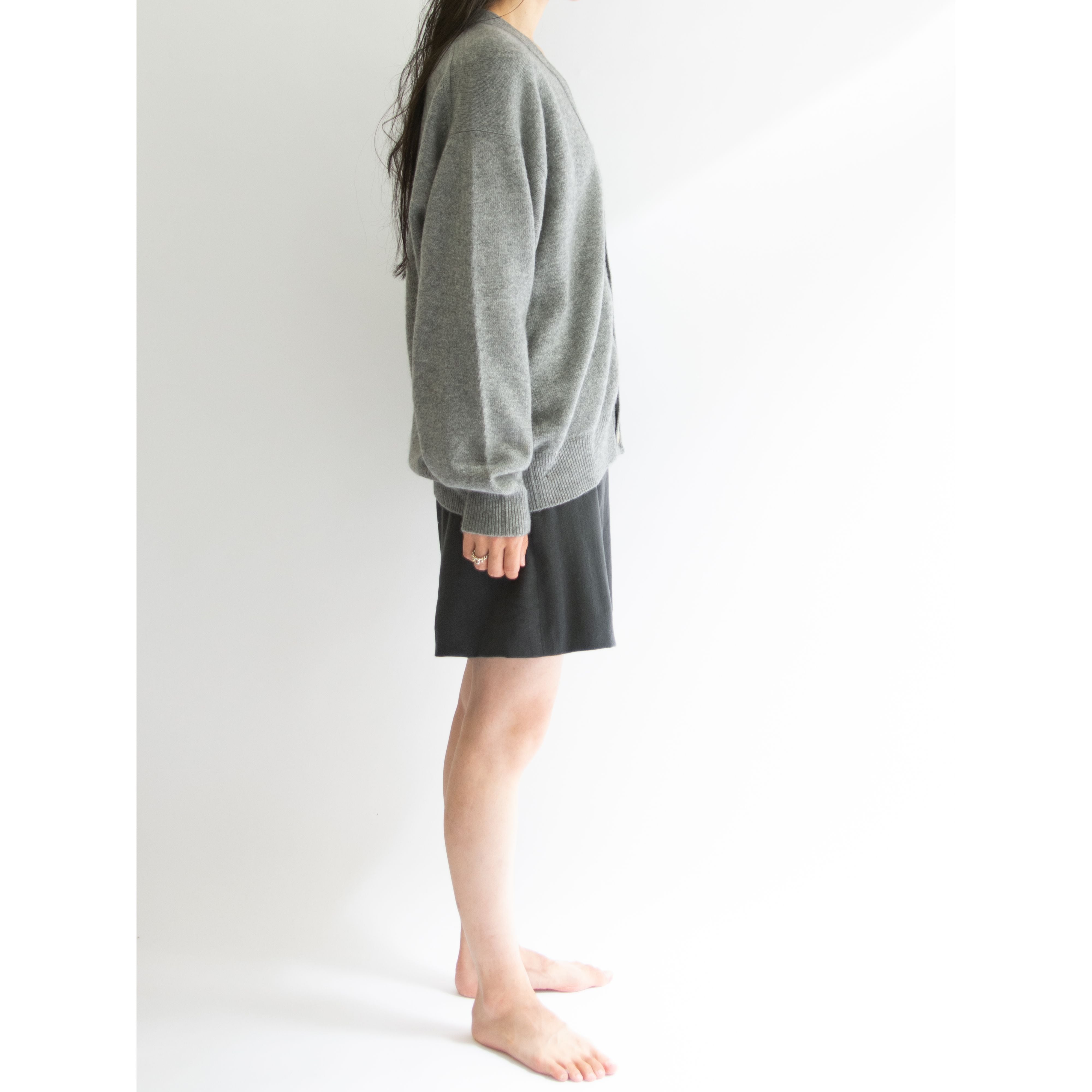 【Krizia】Made in Italy Wool-Rayon Short Pants（クリツィア イタリア製 ウールレーヨン ストライプショートパンツ）