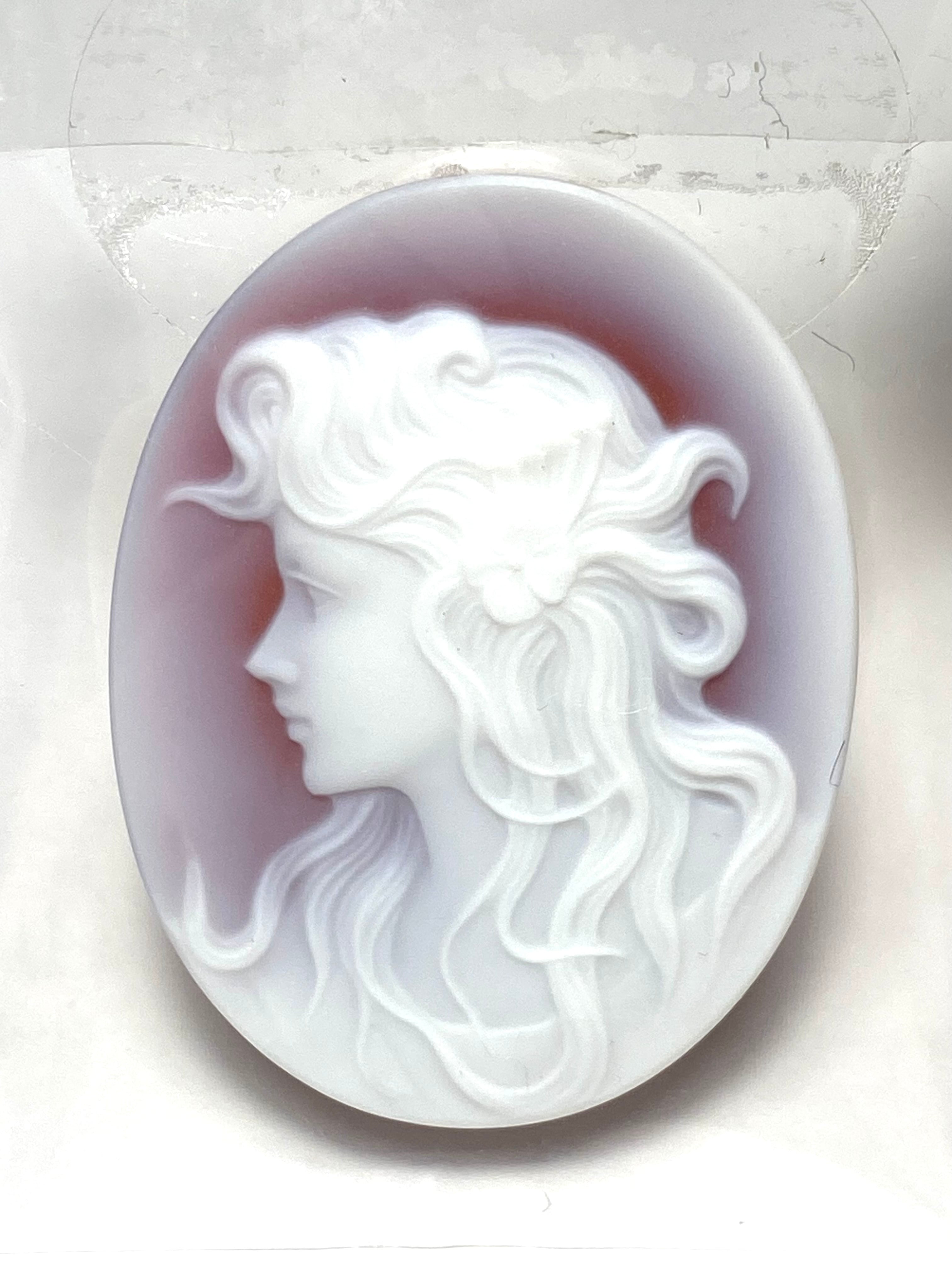 1.ストーンカメオ(花飾り)［No.HA-2126］ | デザインアトリエ -kakera-