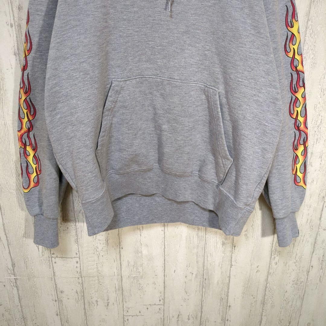 B.W.G BLUCO ブルコ ファイヤーパターン プルオーバーパーカー