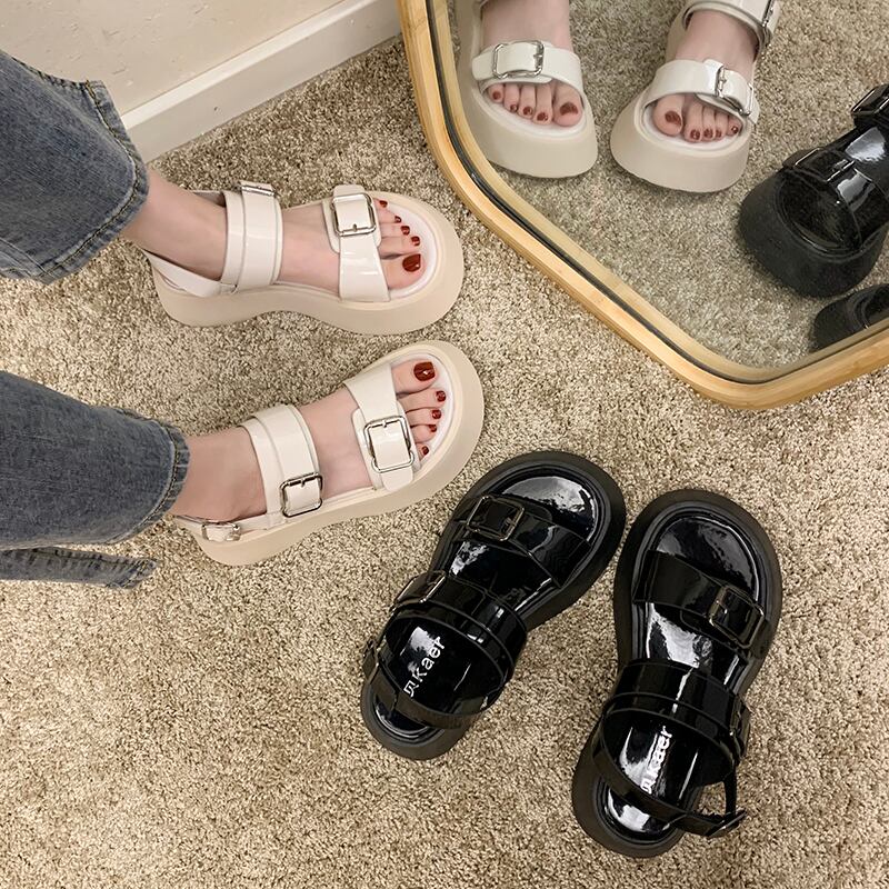 サンダルサマーレッドカジュアル 靴 シューズ 夏物 部族の婦人靴5727728849