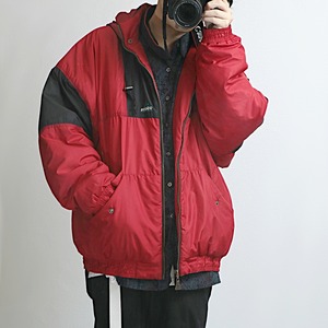 90s Adidas equipment アディダス レッド×ブラック フーディー ジャケット 古着 used