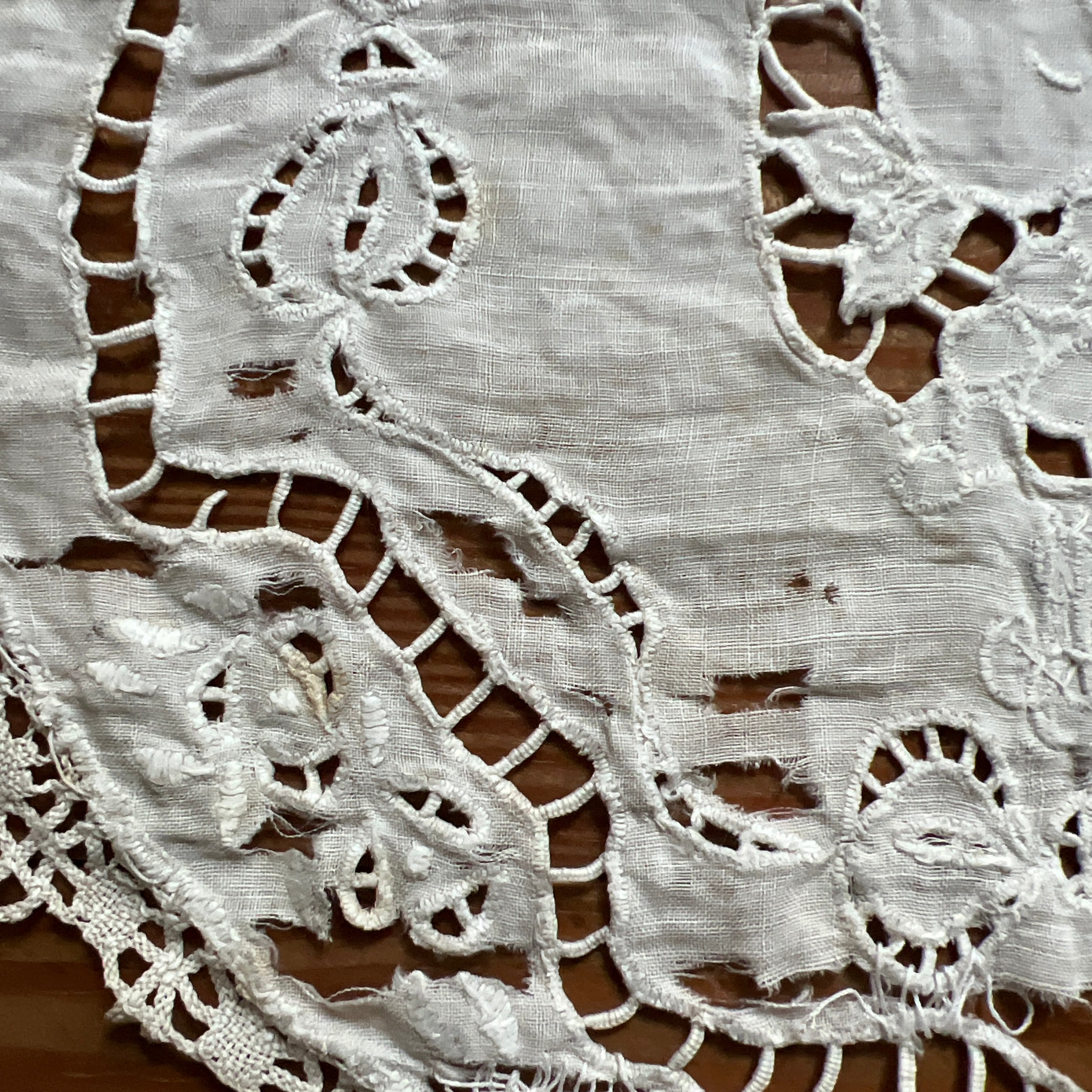 古いレース(F)ドイリー フランスアンティーク ヴィンテージ