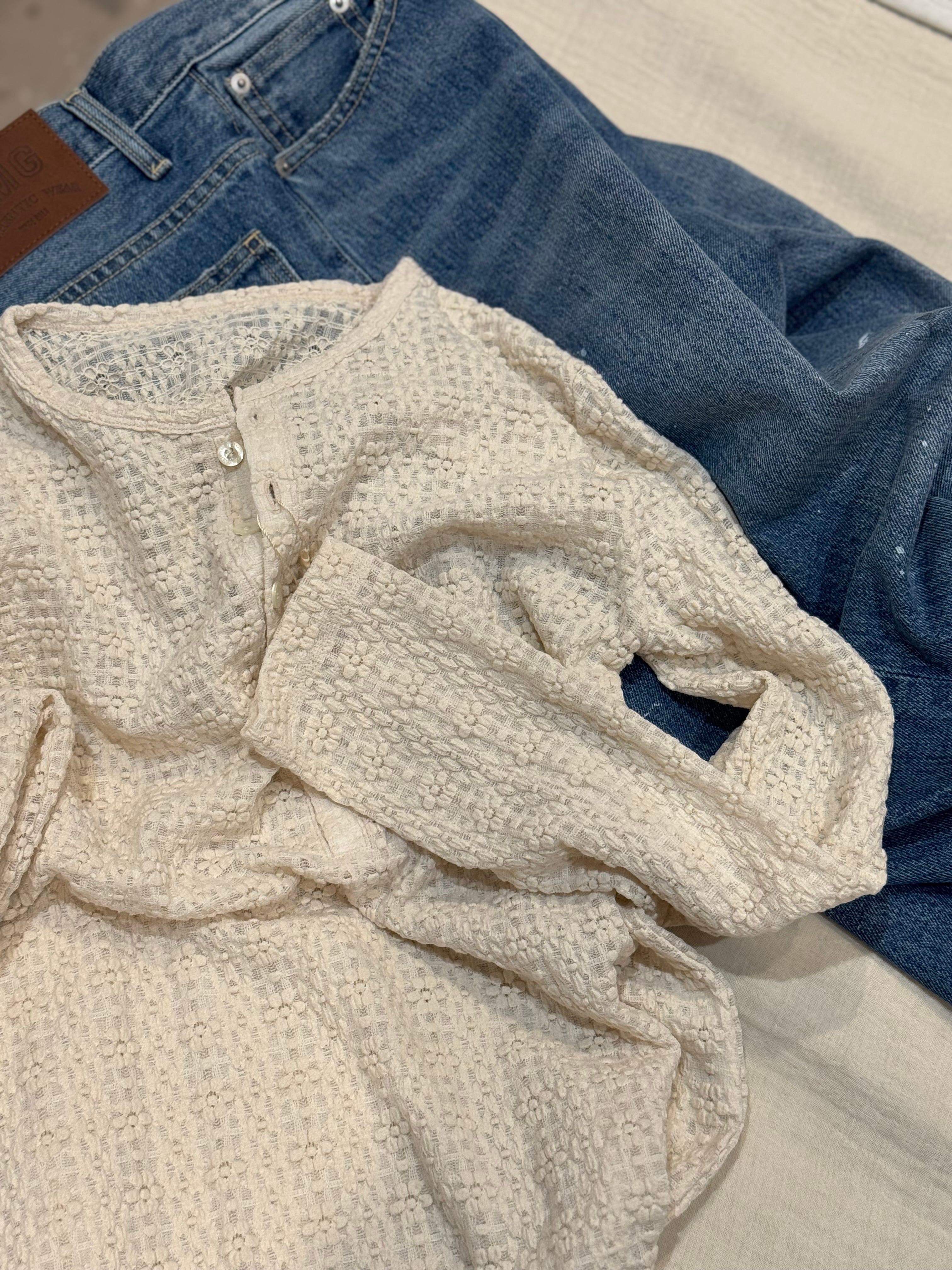 【LEMELANGE】ペンキングデニム　8613502