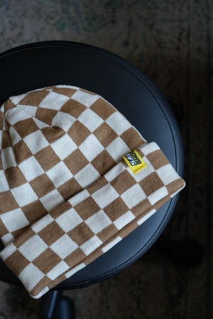 SAVE SHOCK / CHECKER BOARD BEANIE