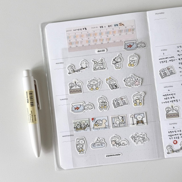 ★9月新作!papeterie.atelier 〔dori 03 sticker〕