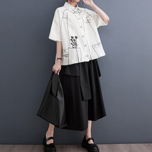 Graffiti Print Casual Shirt / グラフィティ プリント カジュアル シャツ