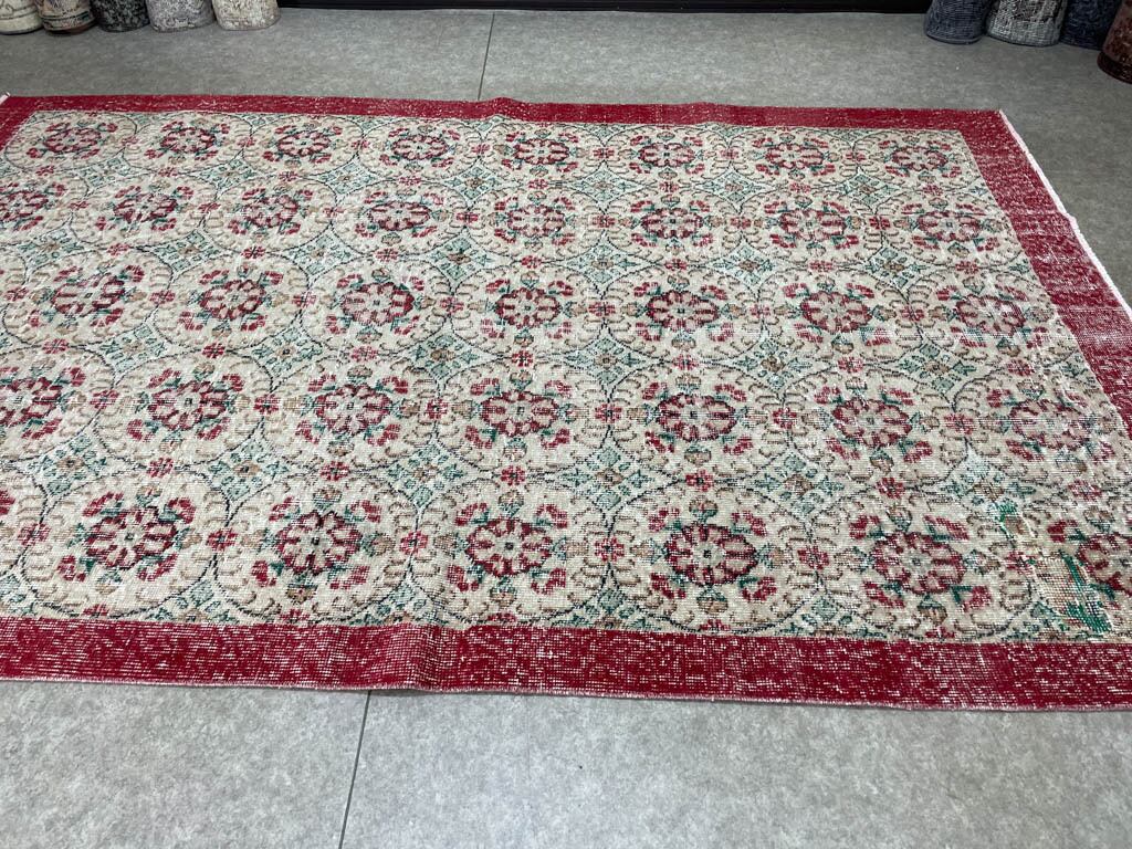 SALE50%OFF】トルコ絨毯 ヴィンテージラグ 146×231cm (TRE8457 