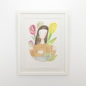 < 渡邉ありさ > 原画「心に浮かぶ情景」