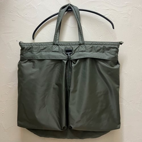 YAECA ヤエカ LIKE WEAR ナイロン ヘルメットバッグ カーキ 【代官山09 