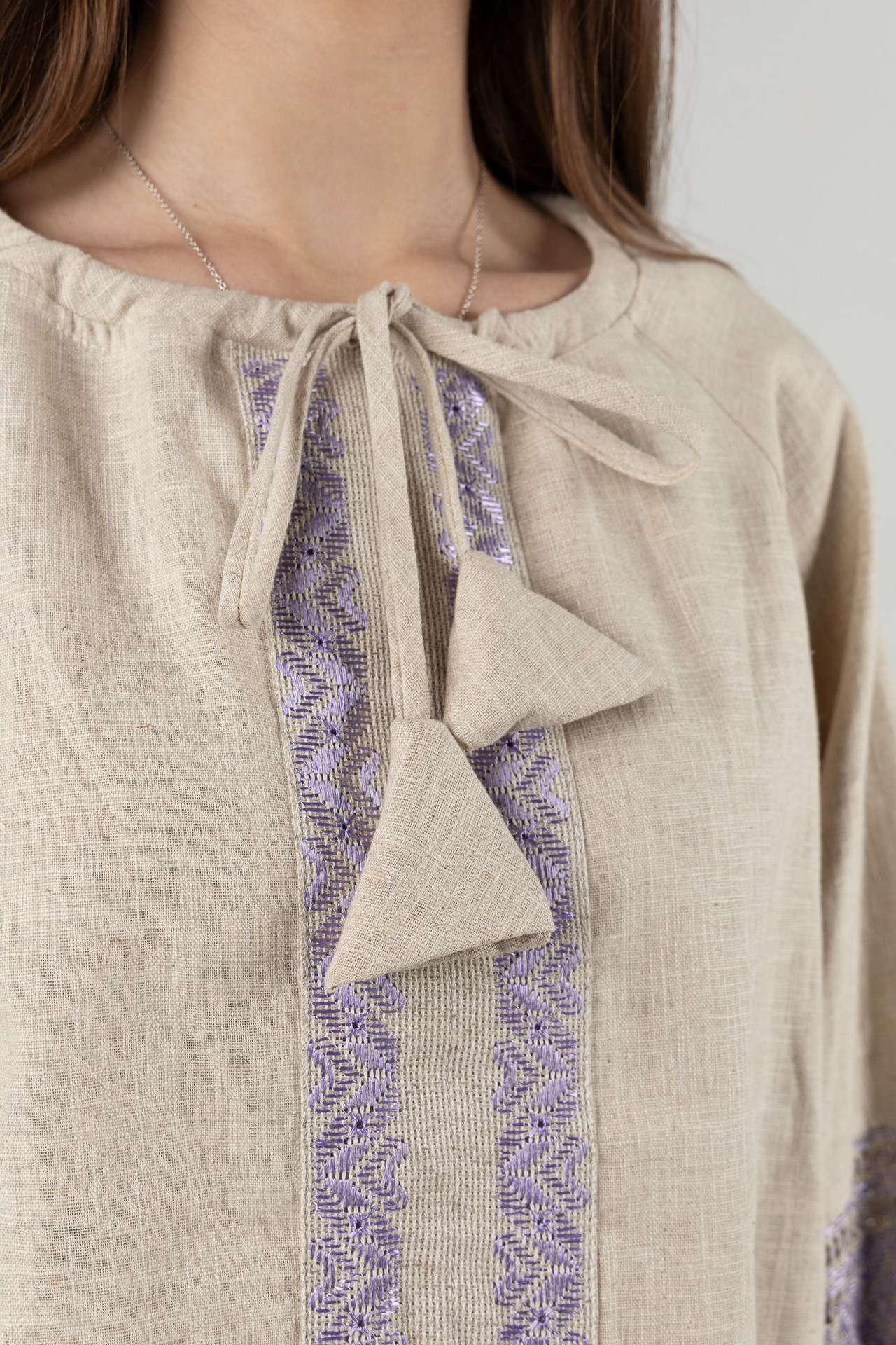 ウクライナ刺繍ヴィシヴァンカ　シルク糸　手刺繍　レディース・フリーサイズ - 8