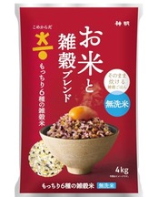 こめからだ お米と雑穀ブレンド もっちり6種の雑穀米 無洗米 4キログラム 国産 白米 玄米 もち麦 オーツ麦 とうもろこし 黒米