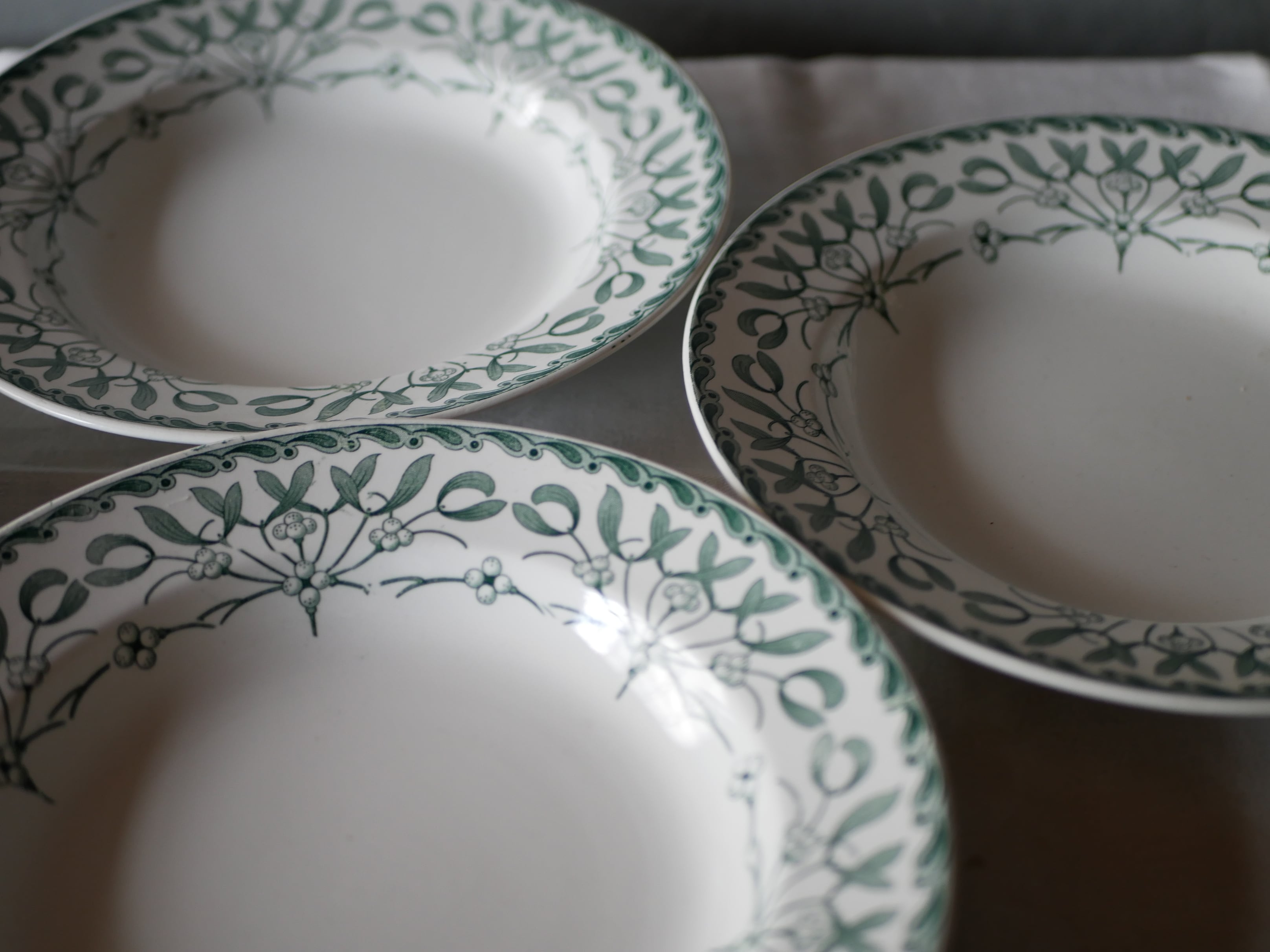 宿り木 プレート 深皿 フランスアンティーク ヤドリギ | フランス