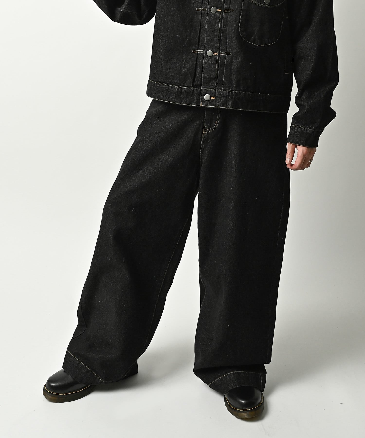 ATELANE 11.5OZ denim 5-piece pants (BLK) 26A-18030