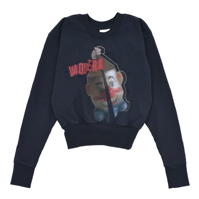 【VAQUERA】WOMENS SHRUNKEN SWEATSHIRT KNIT(MULTI)