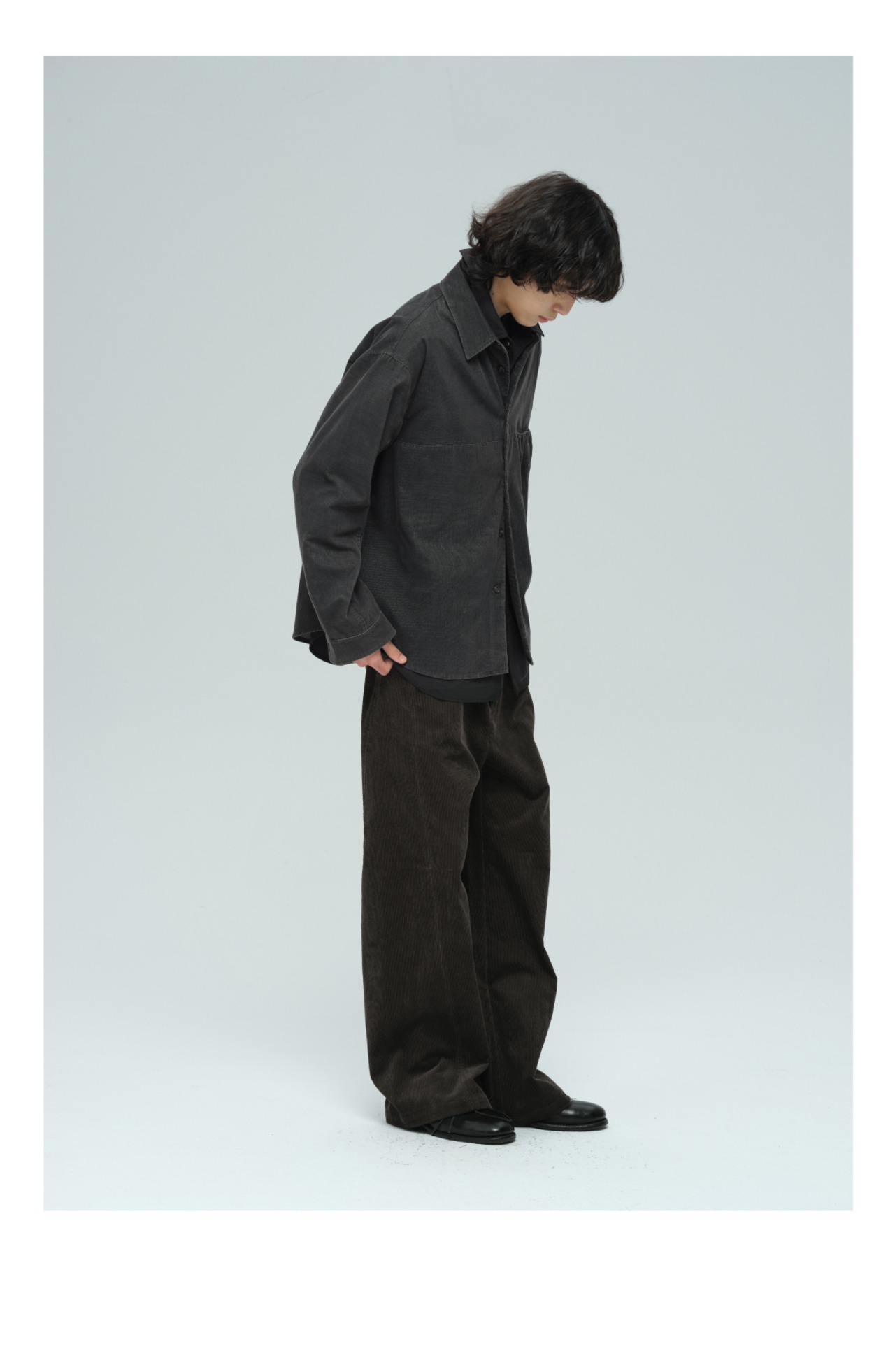 DECESOLO 25AW ウォッシャブルコーデュロイシャツジャケット