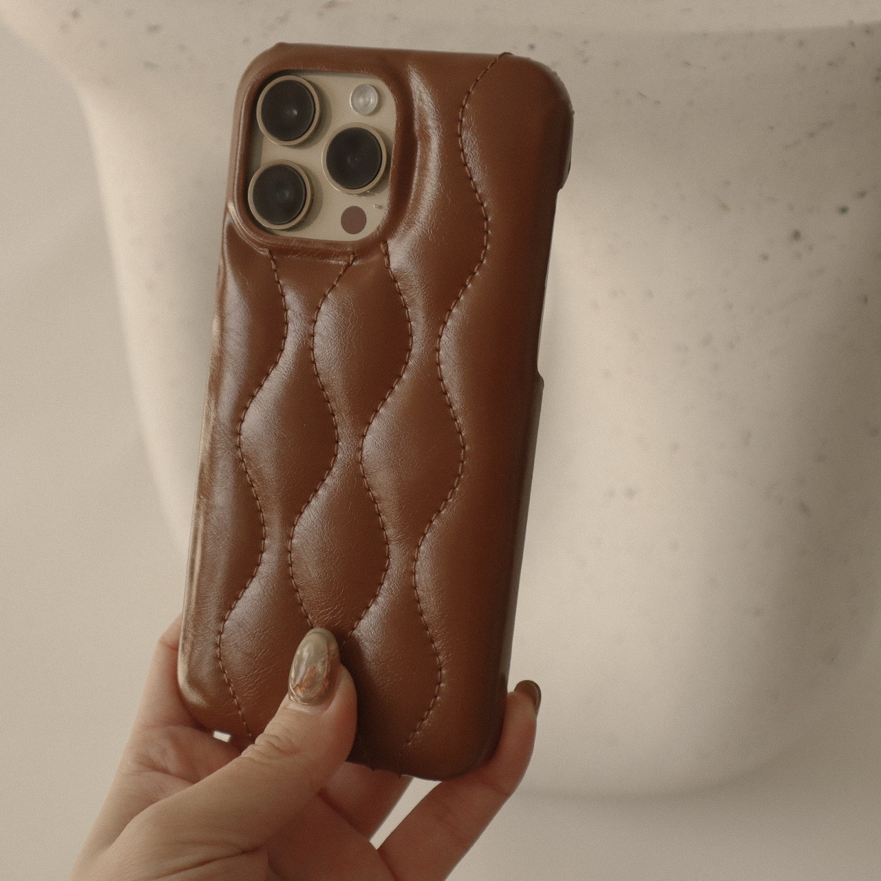 ［ phone case ］russet brown