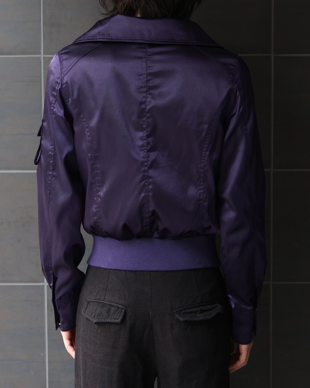 short length zip snap blouson
