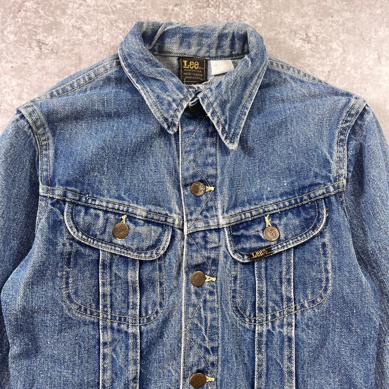 70s Lee 101-J USA製 kids】70年代 USA製 リー Lee 101J デニムジャケット サイズ150cm相当