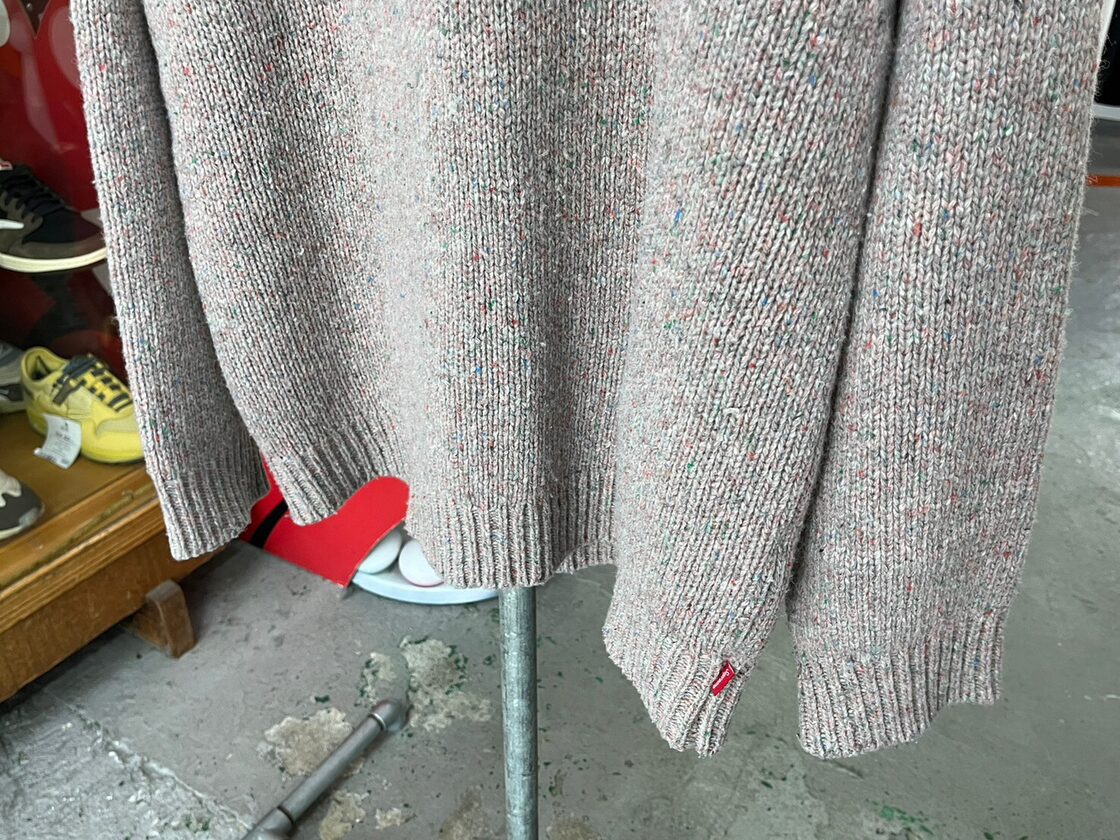 Supreme 22AW SMALL BOX SPECKLE SWEATER HEATHER MULTICOLOR XL 13498 