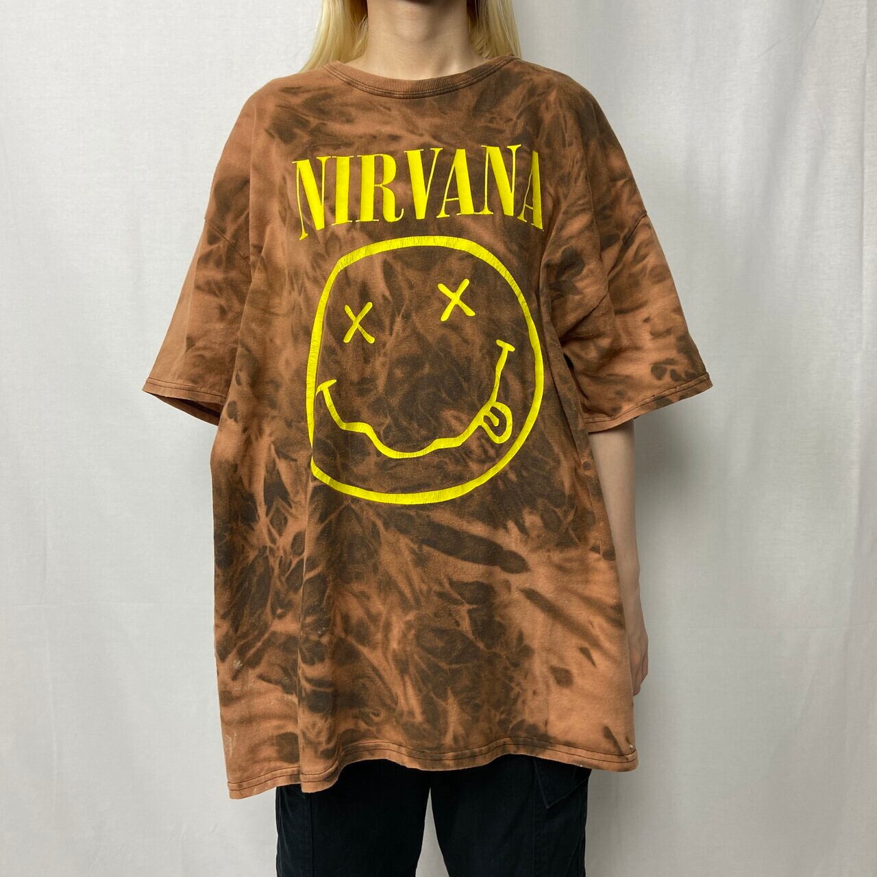 NIRVANA ニルヴァーナ スマイル タイダイ バンドTシャツ
