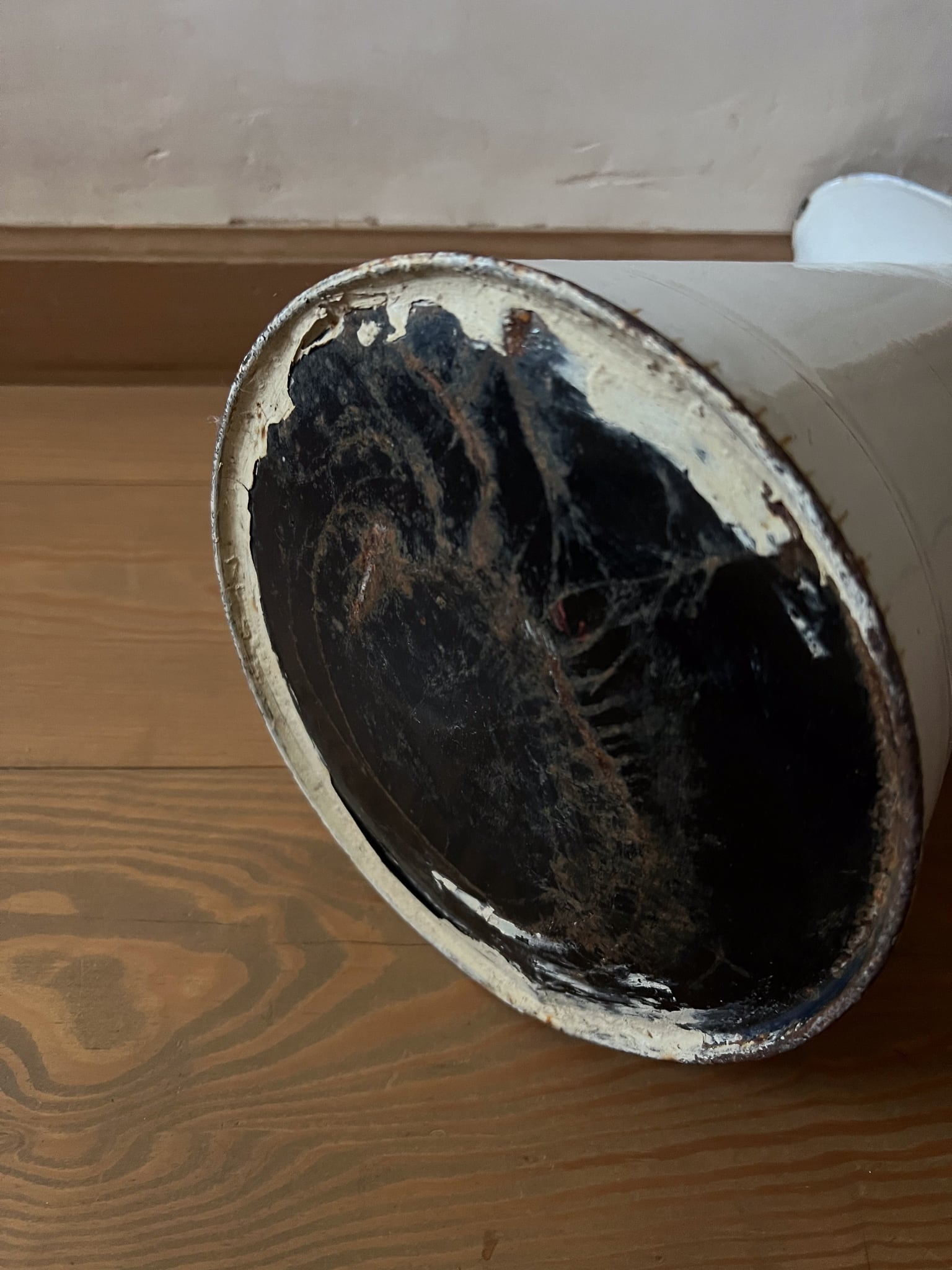 シンプルで可愛い大きめのホーロー製ジャグ フランスアンティーク ヴィンテージ