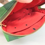 ポケットティッシュケース付き　スクエアポーチ　スイカ｜とりさん工房ーかわいいハンドメイドポーチ