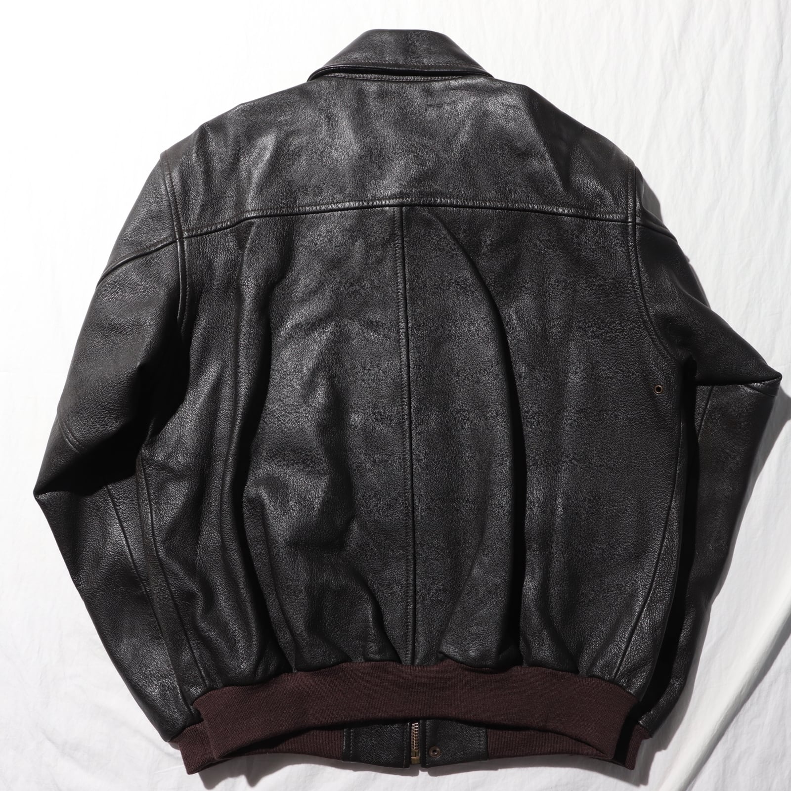 優良皮革 L エルエルビーン A-2 レザージャケット L.L.Bean 山羊 優良皮革 L エルエルビーン A-2 レザージャケット L.L.Bean 山羊
