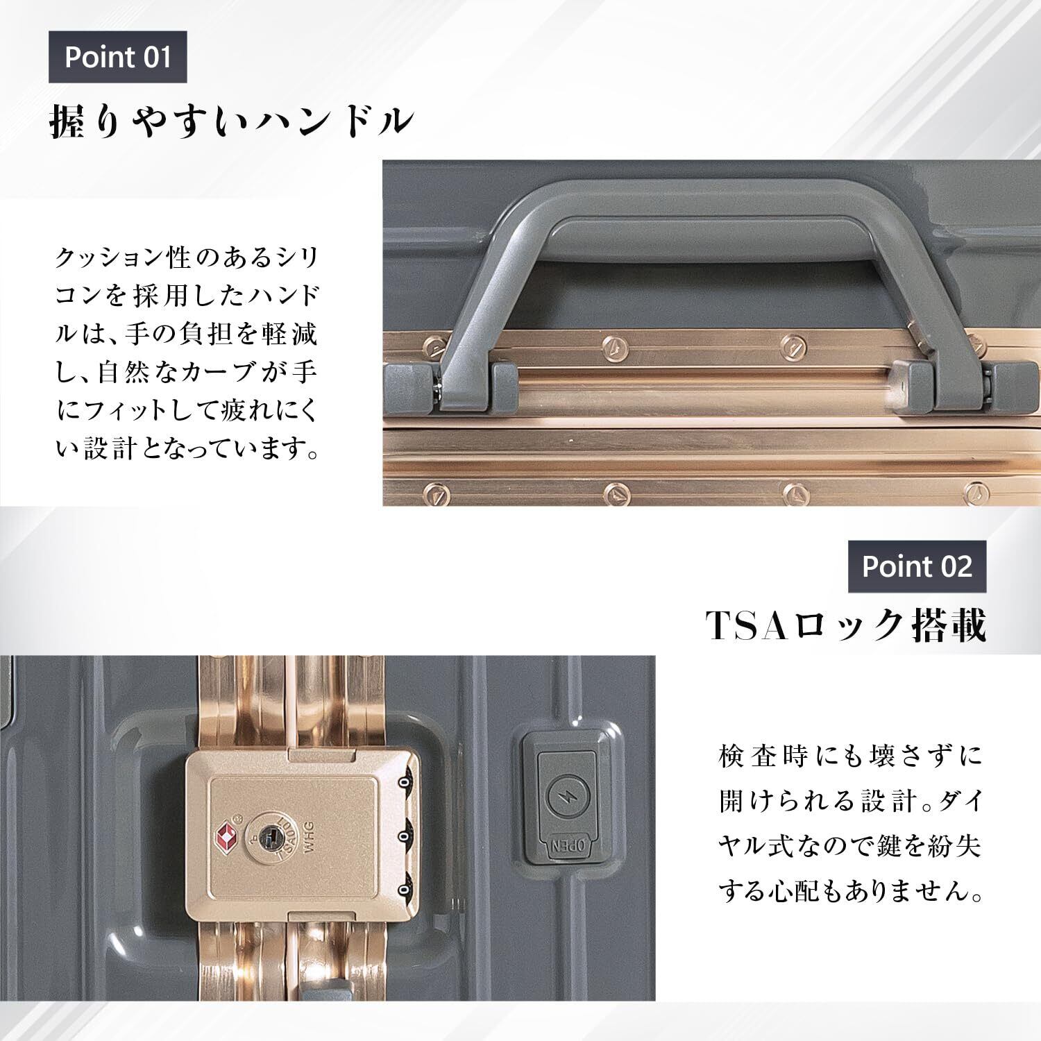 底値★[GURAMU] ネイビー Lサイズ アルミフレーム USB スーツケース Amazon | [GURAMU] スーツケース S M Lサイズ アルミフレーム USB