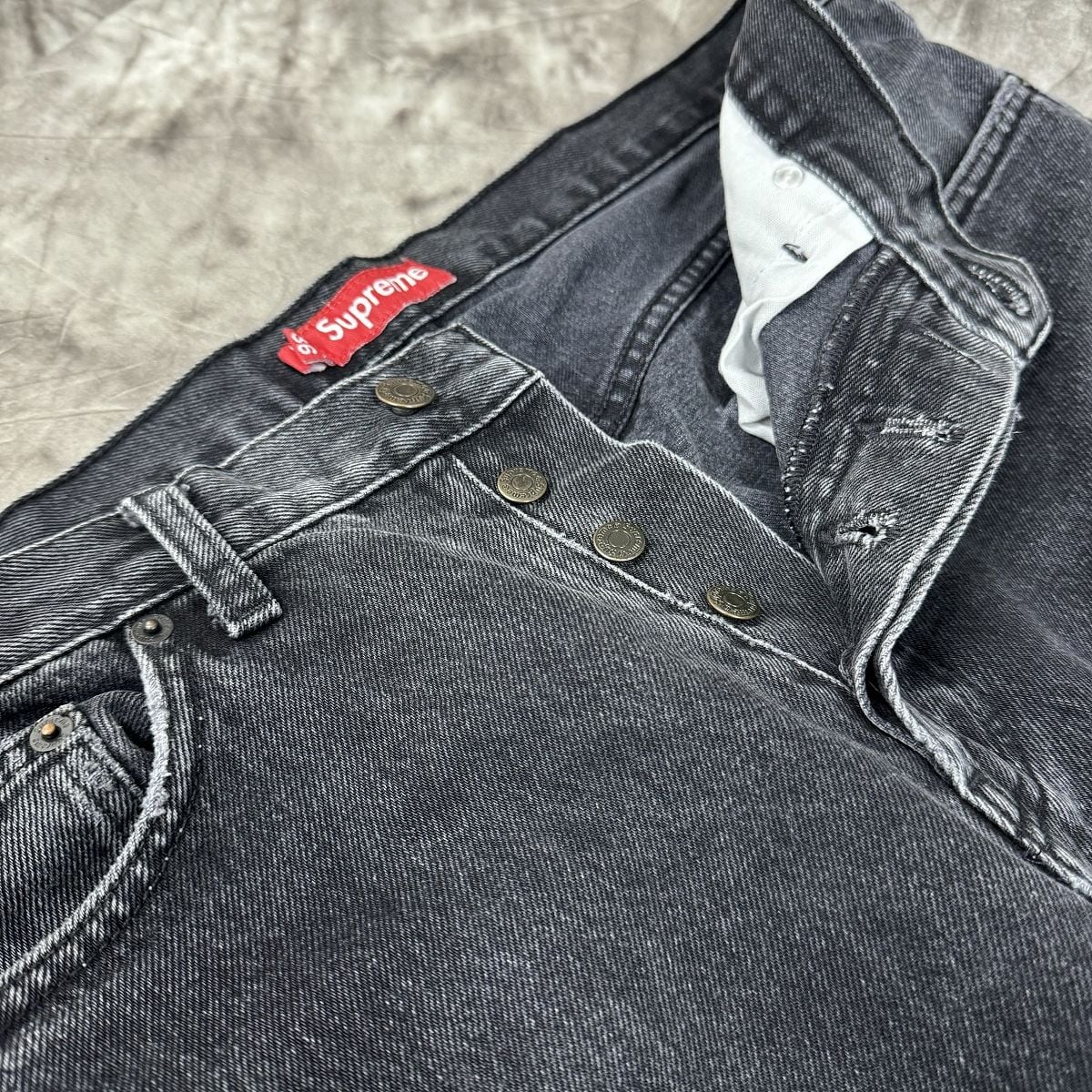 Supreme/シュプリーム Slim Jean/スリム ジーンズ/ボタンフライ デニム 