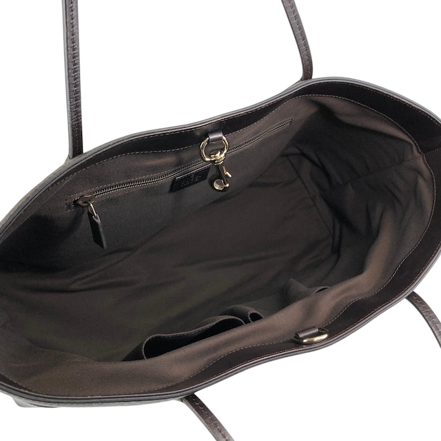 GUCCI グッチ ディアマンテ トートバッグ ブラウン レザー vintage ヴィンテージ オールド sjc4yu